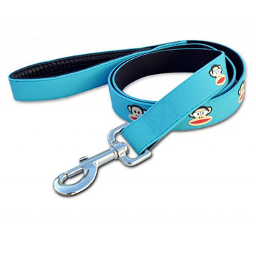 Paul Frank 橡膠牽繩大嘴猴圖騰-淺藍 S號