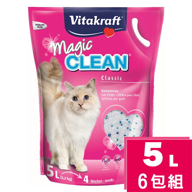Vitakraft.神奇抗菌水晶貓砂【5L】6包組
