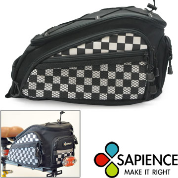 【SAPIENCE】外出/環島 F1黑白紋時尚可背式快拆後架袋