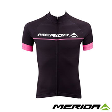 《MERIDA》美利達 男短車衣 黑/粉