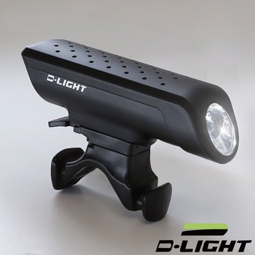 D-LIGHT 光學聚焦高亮度1 Watt LED 自行車前燈 (黑)