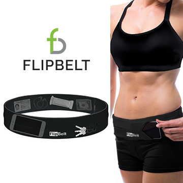 FlipBelt 飛力跑運動腰帶 - 黑色