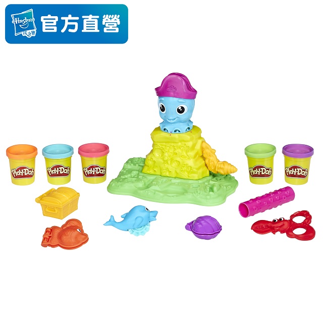 【培樂多Play-Doh】創意DIY黏土 彎彎章魚遊戲組 附中文說明書 E0800