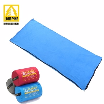 【LONEPINE】輕薄柔軟刷毛信封式睡袋/懶人毯/睡袋內套/被套(藍色)