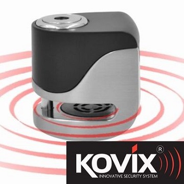 kovix KS6 不鏽鋼色 送原廠收納袋+提醒繩 偉士牌機車 VESPA 可用 德國鎖心警報碟煞鎖