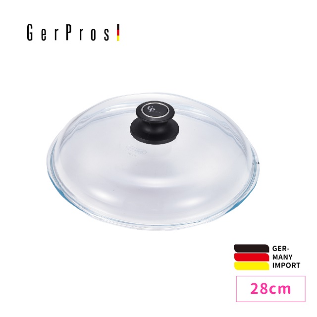 ✦質感配件類75折✦【GerPros Pro】德藝緻28cm圓型強化玻璃鍋蓋 GP-028