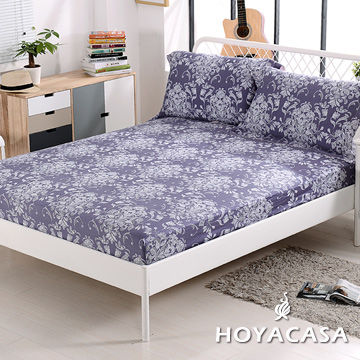 《HOYACASA貝芙麗》雙人親膚極潤天絲床包枕套三件組