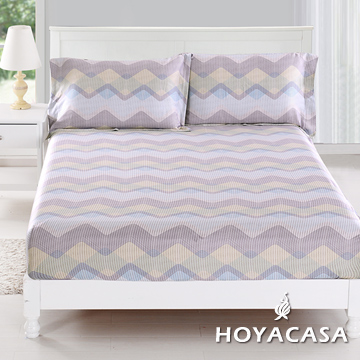 《HOYACASA 羅丹韻味》加大親膚極潤天絲床包枕套三件組