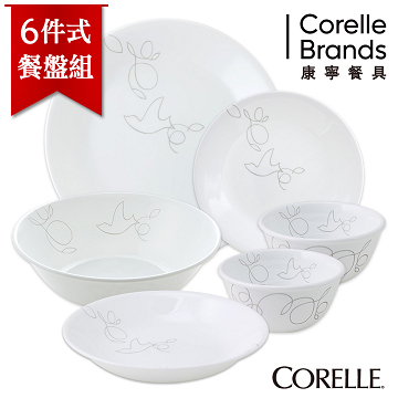 【美國康寧 CORELLE】清晨微風幸福6件組_6MBZN02