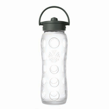 【☆蔡依林的神祕水瓶-美國唯樂Lifefactory】彩色玻璃水瓶-吸管650ml(透明 LF234140)
