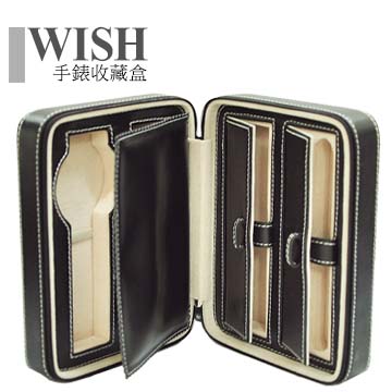 WISH 【手錶收藏盒/外出盒】‧真皮款 精品隨行收納盒