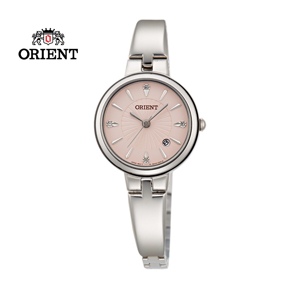 ORIENT 東方錶 DRESS系列 簡約優雅石英錶 鋼帶款 FSZ40005Z 粉紅色 - 26mm