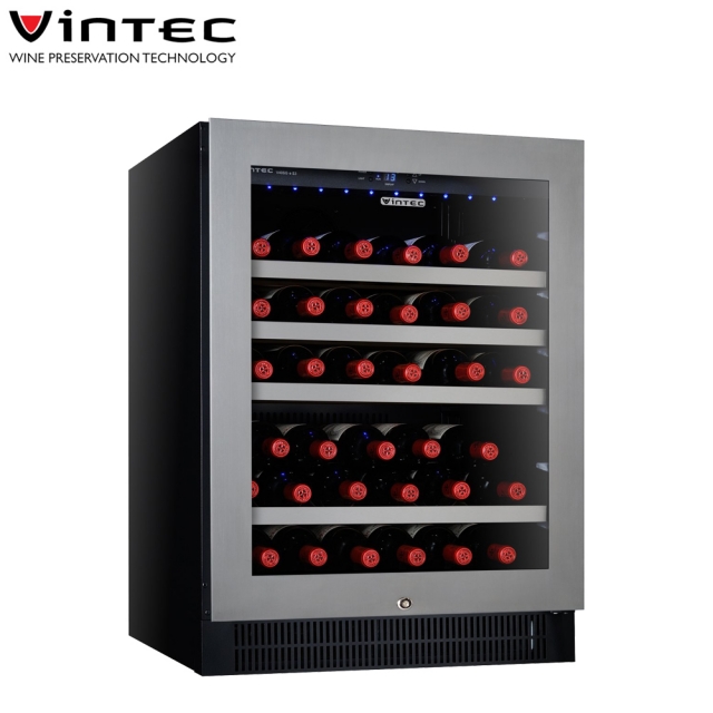 VINTEC 單門單溫酒櫃 Seamless Stainless Steel V40SGES3