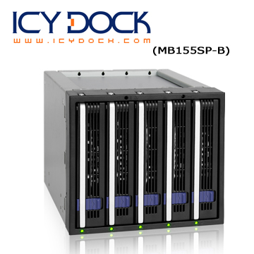 ICY DOCK 5轉3內接硬碟模組-MB155SP-B