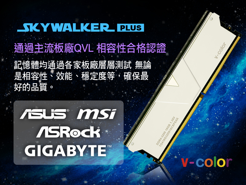 DDR4, 32GB (16GBx2), Skywalker Plus, Overclocking Memory