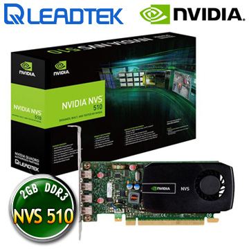 麗臺Leadtek NVIDIA Quadro NVS 510 2GB DDR3 128bit PCI-E 工作站繪圖卡