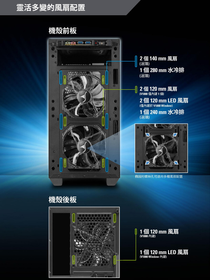 Case PC Sharkoon V1000 RGB Micro ATX – Con 3 Ventole RGB Preinstallate, Pannello In Vetro Temperato