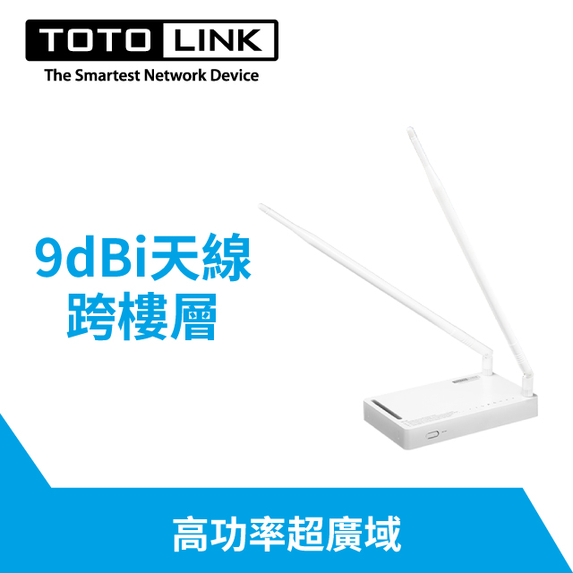 (福利品)TOTOLINK N300RH 高功率極速廣域無線分享器