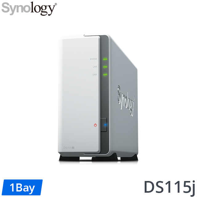 Synology 群暉 DS115j 1Bay 網路儲存伺服器