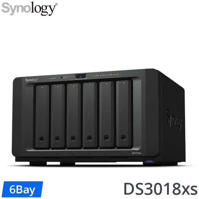 Synology群暉科技 DS3018xs 6Bay NAS網路儲存