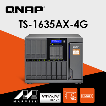 QNAP 威聯通 TS-1635AX-4G 16-Bay NAS(不含硬碟)