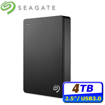希捷 Seagate Backup Plus Portable 4TB 2.5吋行動硬碟 STDR4000300 黑色