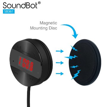 美國聲霸SoundBot SB361 FM LCD面版操控 - 車用音樂接收播放器,贈5.1A車用充電器