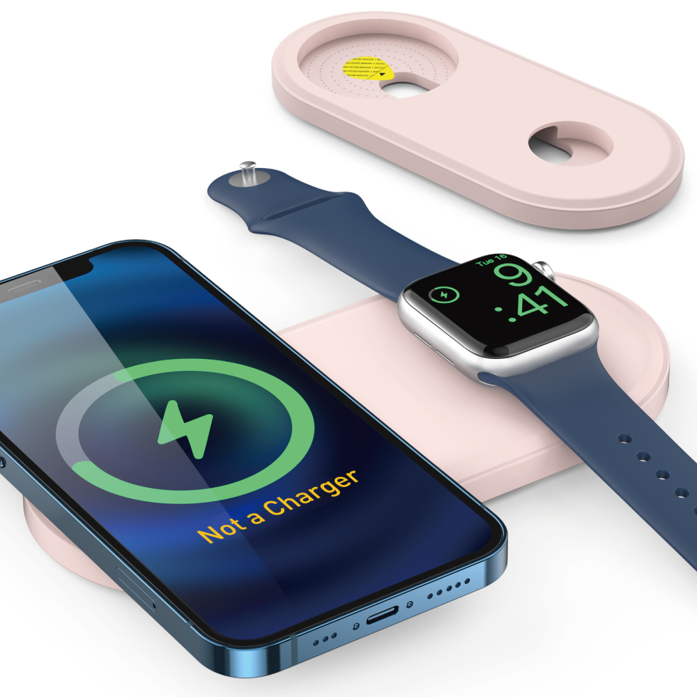 Jual (AHAStyle)AHAStyle iPhone MagSafe/Apple Watch 2-in-1 Charging Dock  Silicone Storage Dock Pink di Seller PChomeSEA Official Store - Taiwan |  Blibli