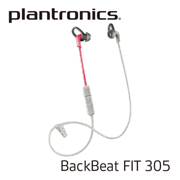 繽特力 Plantronics BackBeat Fit 305 運動無線藍牙耳機 珊瑚粉/灰