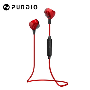Purdio OPAL EX60藍牙無線運動耳機-寶石紅