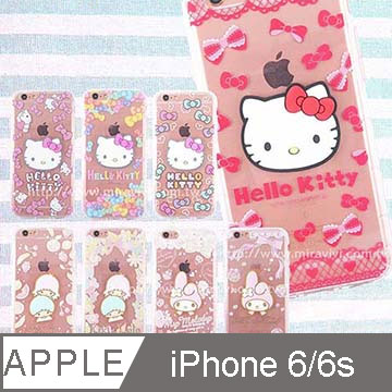 Sanrio三麗鷗iPhone 6 /6s(4.7吋)立體大頭防摔氣墊空壓保護套
