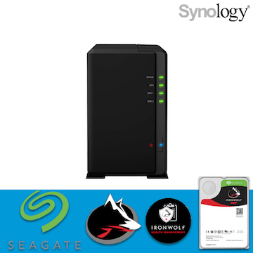 【 IronWolf 3TBx2 】Synology 群暉科技 Network Video Recorder NVR1218 (4路)