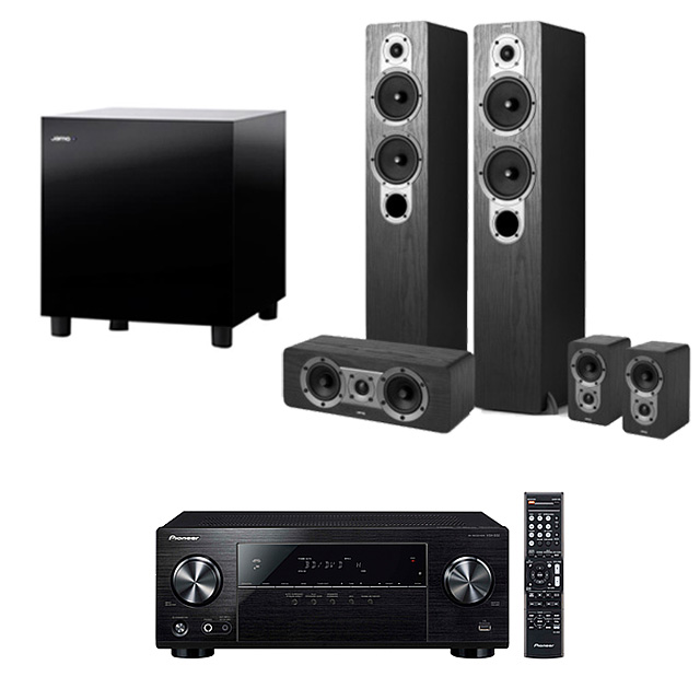 先鋒 劇院組 VSX-532-B 擴大機+S426 五聲道喇叭+JAMO SUB210 重低音