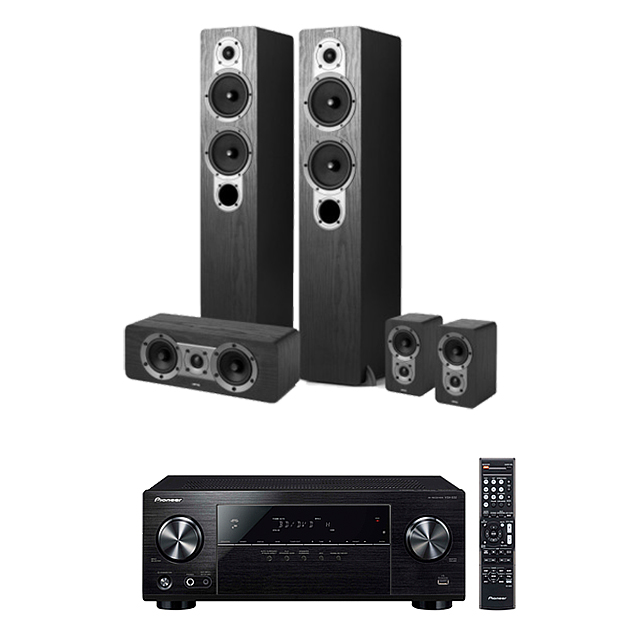 先鋒 劇院組 VSX-532-B 擴大機+丹麥 Jamo S426HCS3 5聲道家庭劇院喇叭