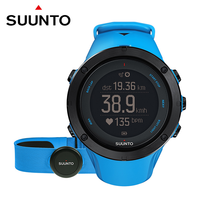 SUUNTO Ambit3 Peak Sapphire HR進階戶外探險與多項目運動GPS腕錶【藍色】