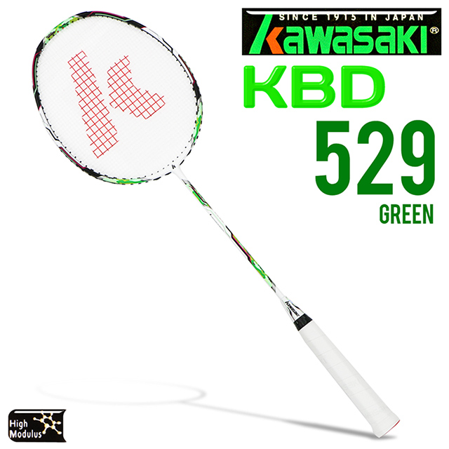 Kawasaki KBD529 碳纖維超輕羽球拍(綠)