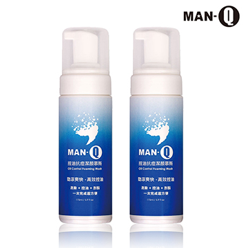 【MAN-Q】控油抗痘潔顏慕斯175mlX2