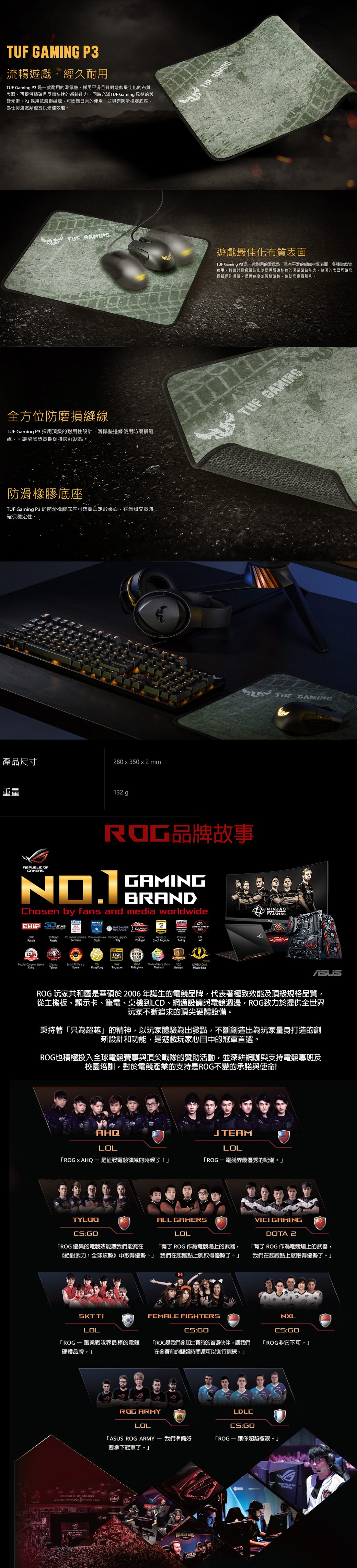 Asus Asus Asus Tuf Gaming P3 Mouse Pad