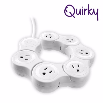 巧趣Quirky POP電源延長線(六插) PIVOT POWER POP-白 (福利品)