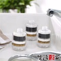 生活采家交叉導水攜帶型淋浴用除氯過濾器(3入組)#99284