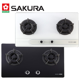 櫻花 SAKURA-二口玻璃節能檯面爐 G-2522G 桶裝瓦斯