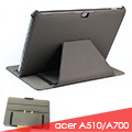 ACER ICONIA Tab A510 A700 平板電腦熱定型皮套 保護套 斜布紋可手持斜立