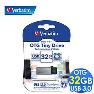 Verbatim 威寶 OTG TINY 32GB USB3.0 雙介面高速隨身碟