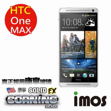 iMOS 美國 康寧 9H 強化玻璃 疏水疏油 螢幕保護貼0.3mm for 宏達電 HTC ONE MAX