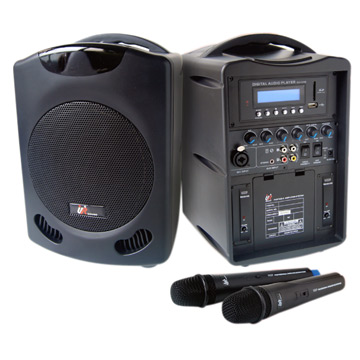 UR SOUND 雙頻藍芽MP3無線手提擴音機 PU302B