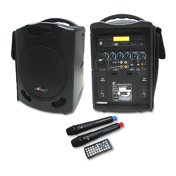 UR SOUND 雙頻DVD/SD/USB無線手提擴音機 PU302D