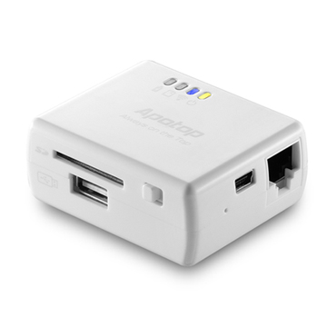 Apotop 攜帶式無線SD/USB讀卡分享器 for iPhone / iPad(白)
