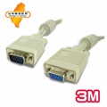 KTNET - VGA 15公對15母2919 3米螢幕線(白色)