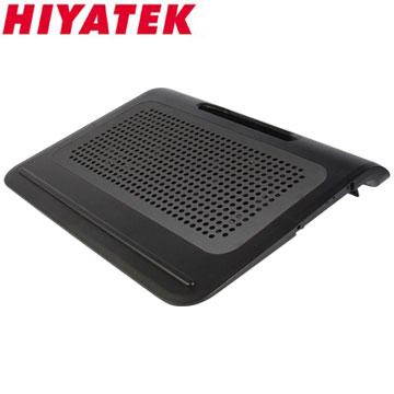 HIYATEK 12~19吋 雙大風扇鋁板散熱墊 HY-CF-6516(黑)