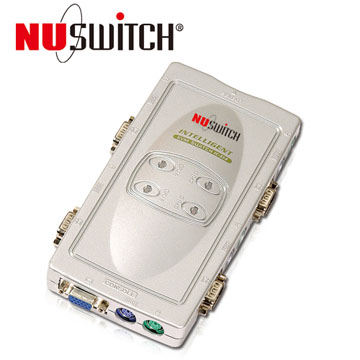 NUSWITCH IC-S14 4埠 PS/2介面 桌上型 多電腦切換器